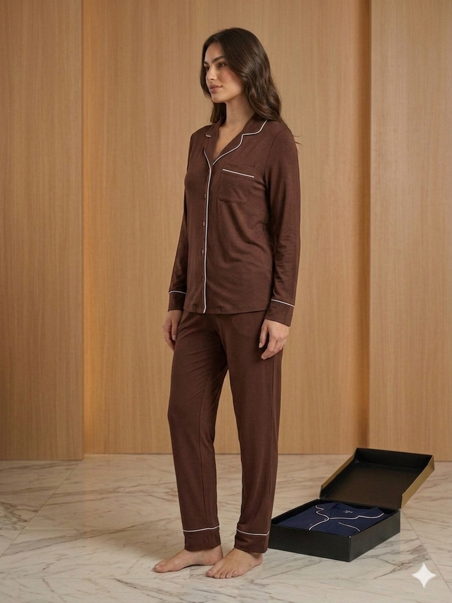 Long Sleeve Cotton Pajama Set