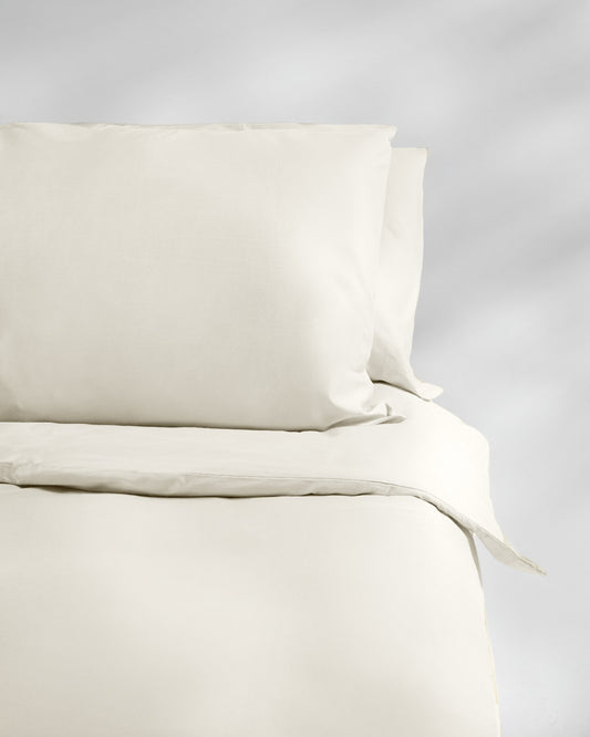 Off White Plain Duvet Cover 300 TC