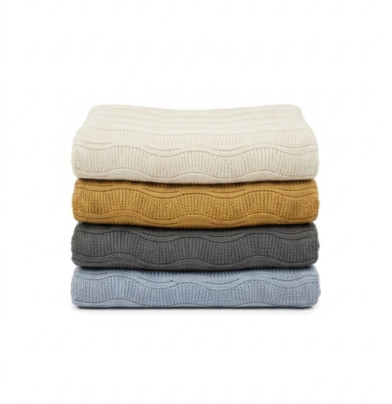 Waves Knit Throw