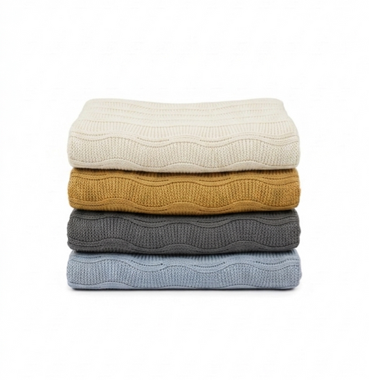 Waves Knit Throw