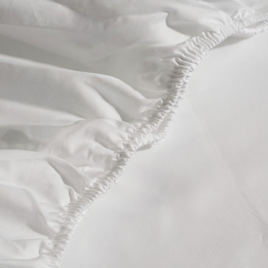 White Plain Fitted Sheet 300 TC